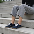 thumbnail image 6 of Cushionaire Tock Genuine Leather Lace-Up Casual Sneakers for Women – Retro-Inspired Tennis Shoe with Gum Rubber Outsole, Cushioned Arch Support, Lightweight Low Top Trainer, 6 of 15
