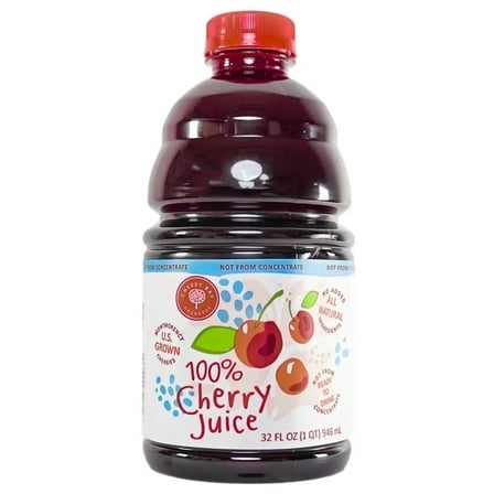Cherry Bay Orchards Tart Cherry Juice, 32 oz Bottle - 100% Natural Cherry Juice Promotes Health and Wellbeing - Not from Concentrate