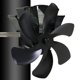 thumbnail image 1 of Ventilador de de 5 con energía térmica Quemador Ventilador silencioso ecológico Ventilador de chimenea Distribución efici Estilo 4 perfecl Ventilador de estufa alimentado por calor, 1 of 8