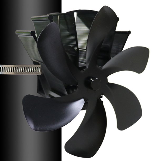 Ventilador de de 5 con energía térmica Quemador Ventilador silencioso ecológico Ventilador de chimenea Distribución efici Estilo 4 perfecl Ventilador de estufa alimentado por calor