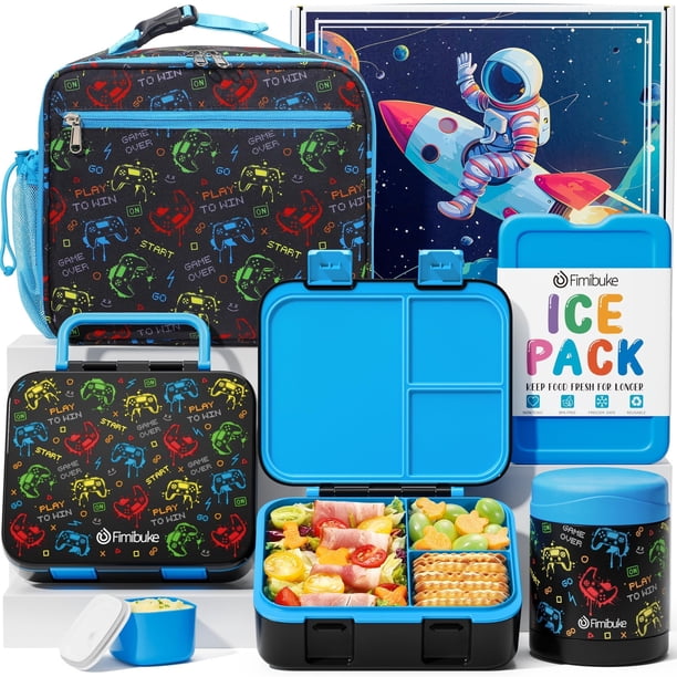 Set de loncheras Fimibuke Bento para niños con termo de 960 ml y bolsa