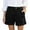 Black, variant on Women's Soft Cotton Linen Slim-Fit Shorts with Pockets, Button Closure No Zipper - Breathable Casual Summer Shorts for Women, Lightweight Stretch Comfort (Available in Multiple Colors),Light Green M