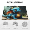 thumbnail image 3 of Honeii Adorable Blue Baby Dragon Print Kitchen Drying Mat Coffee Bar Mat Hide Stain Coffee Maker Mat for Countertops Coffee Pot Dish Drying Mat, 3 of 7