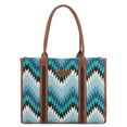 thumbnail image 5 of Wrangler Aztec Tote Bag for Women Western Top Handle Handbags and Purses, Jean, 5 of 7