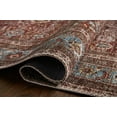 Loloi II Layla Printed Oriental Distressed Brick / Blue Area Rug