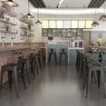 thumbnail image 2 of Pemberly Row 24" Metal Counter Stools in Gunmetal Brown (Set of 2), 2 of 9