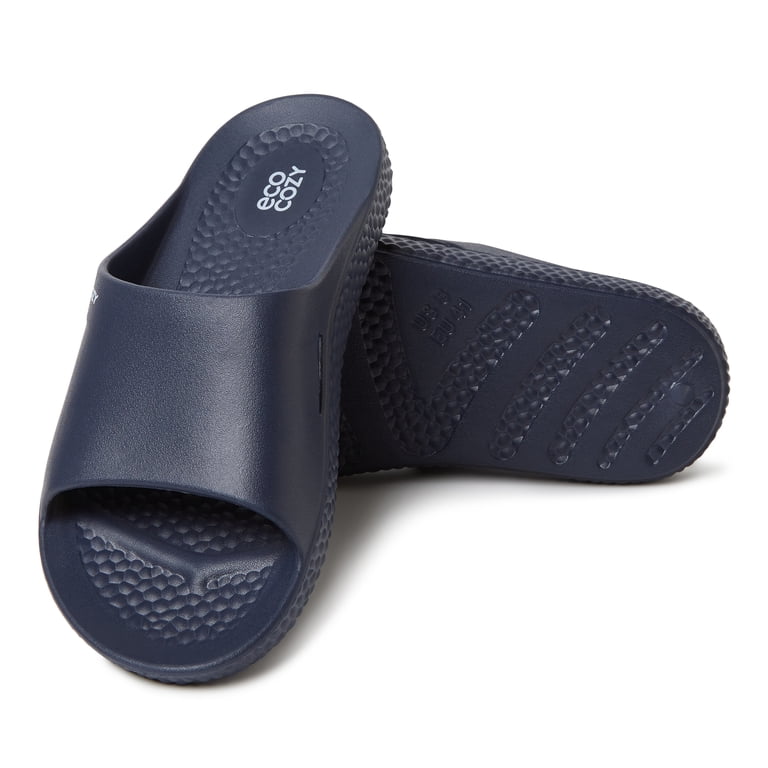 Dearfoams EcoCozy Men\'s Sustainable Comfort Slide Sandal - BLACK Size 8 $8.99 - EcoCozy by Dearfoams Women main image 4