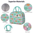 thumbnail image 4 of Lunch Bag Lunch Box for Women Reusable Insulated Lunch Bags,Water-Resistant Crab Fun Hipster Pattern Cooler Lunch Tote Bag, Large Capacity for Work Travel Picnic, 4 of 6