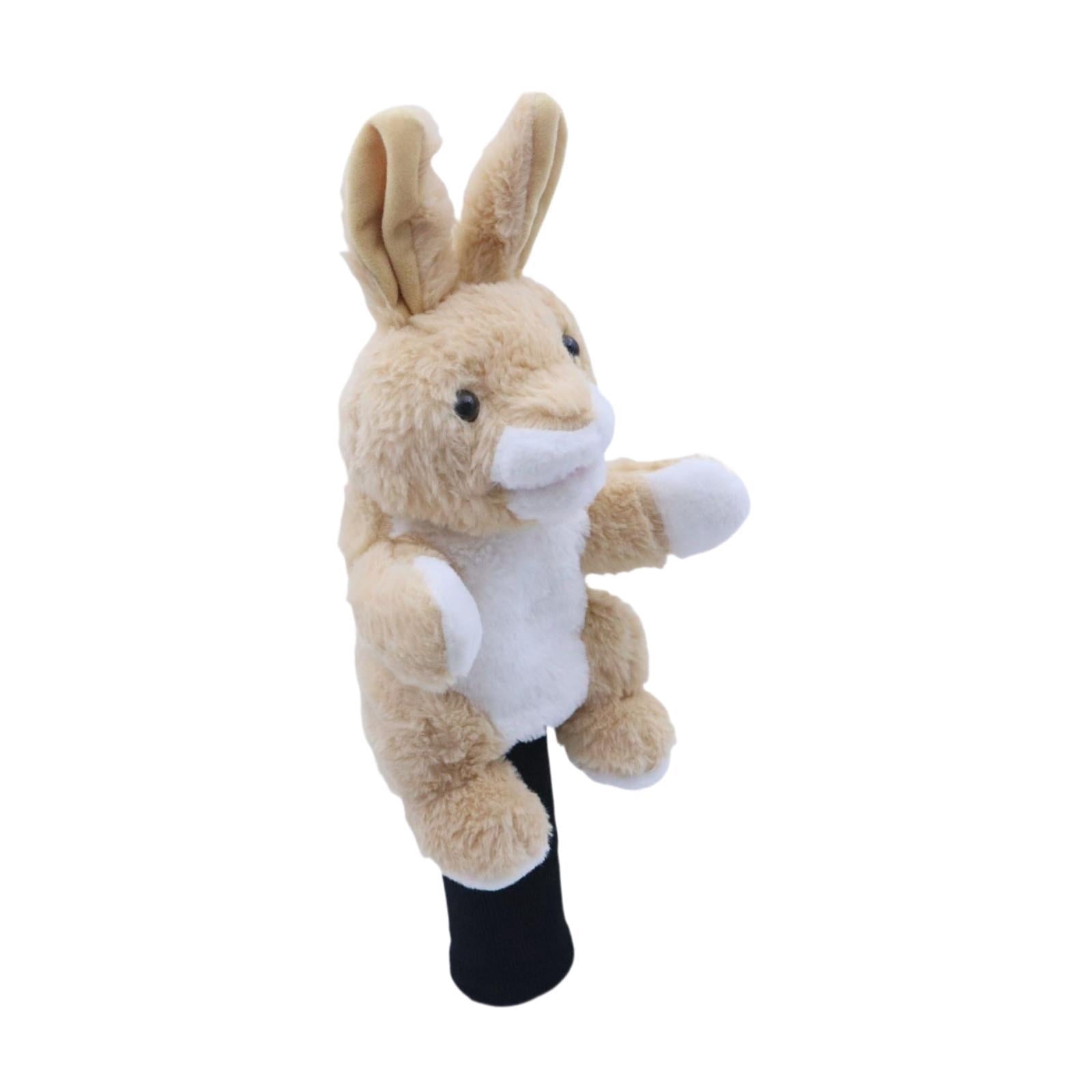 funtasica Soft Plush Animal Golf Club Driver Headcover Sleeve, Cartoon Golfer Gift, Lightweight Golf Cue Protect Case Guard Protector , Rabbit