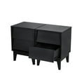 thumbnail image 5 of Tcbosik Nightstands Set of 2, End Table with 2 Storage Drawers, Accent Side Table for Bedroom, Easy Assembly, Black, 5 of 9