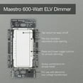thumbnail image 4 of Lutron Maelv-600 Maestro 120 Volt 600 Watt Single Pole/Multi Location Electronic Low, 4 of 5