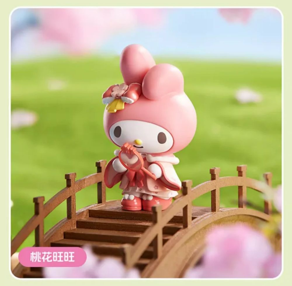 Sanrio New Rhyme Flower Blind Box Kawaii Kuromi Pochacco