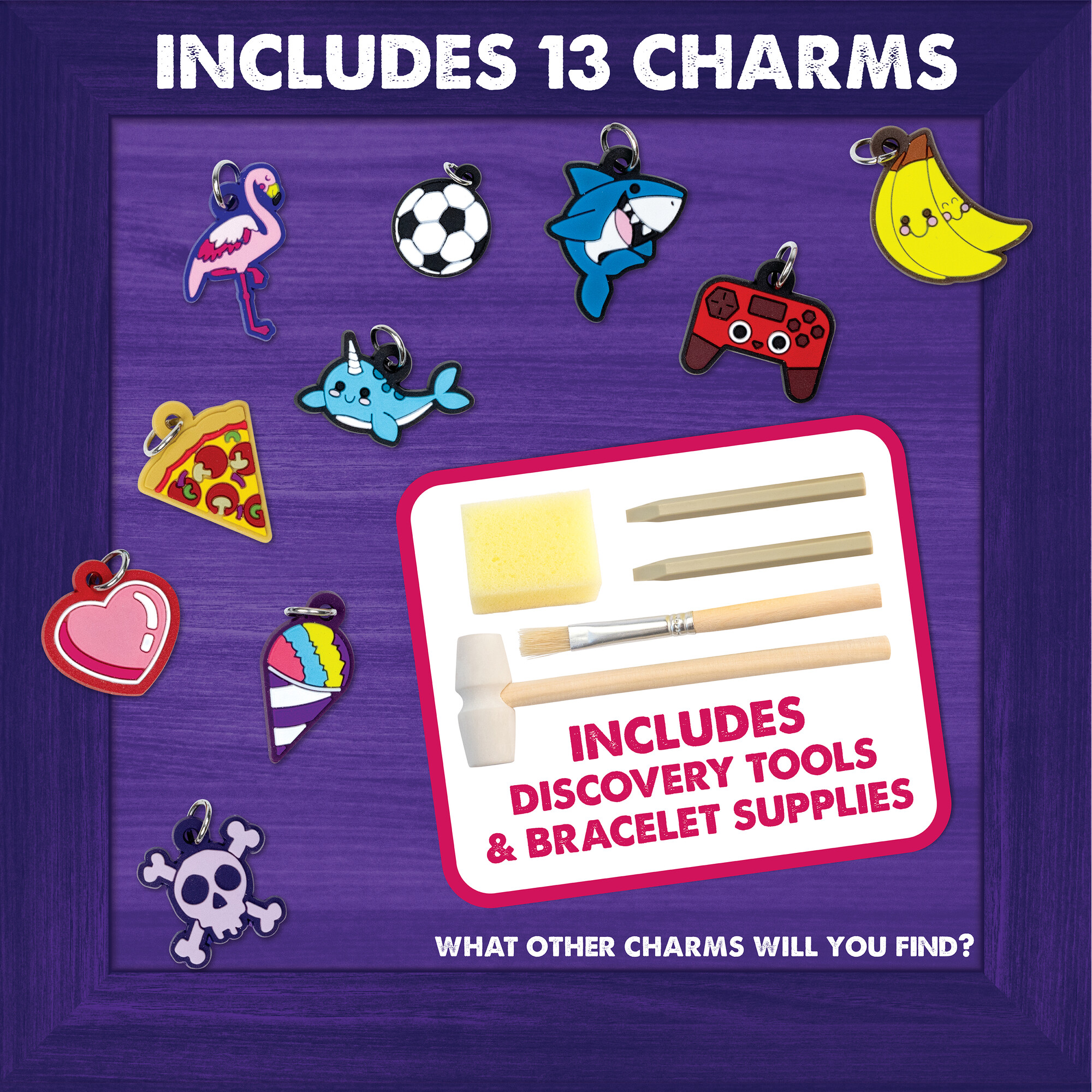 MindWare Dig It Up! Giant Charm Bracelet Discovery, DIY Make 3 Friendship Charm Bracelets for Kids