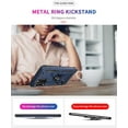 thumbnail image 2 of for Samsung A02s Case, Galaxy A02s Case with HD Screen Protector, Military-Grade Ring Kickstand Holder Car Mount 15ft Drop Tested Shockproof Cover Phone Case for Galaxy A02s, Blue, 2 of 7