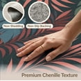 thumbnail image 6 of ODIKA 6'x9' Green Coral Exotic Leaf Harmony Design Washable Area Rug Elegant Botanical Patterns for Modern Decor Non-Slip, Easy Care, for Family Room, Living Mater Bedroom, 6 of 7
