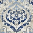thumbnail image 7 of Home Dynamix Melrose Audrey Moroccan Ogee Damask Runner Area Rug, Ivory/Blue, 1'8"x7'2", 7 of 7