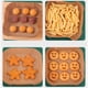 thumbnail image 3 of Naiovety Freidora de aire para hornear, papeles absorbentes de aceite cuadrados, alfombrilla para tarta de queso, para barbacoa, Cocina y Comedor 25 Piezas, 3 of 6