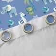 thumbnail image 4 of Homewish Kids Children Elephant Zebra Hippopotamus Black Out Curtains,Kawaii Jungle Animal Curtains Pack of 2 (42x63 Each),Cartoon Wildlife Bedroom Curtains,Microfiber Bedroom Decor, 4 of 6