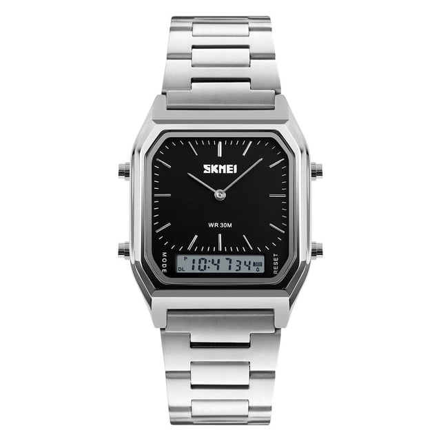 Reloj Impermeable con Pulsera de Acero