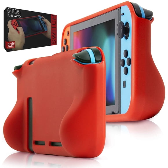 Funda Orzly Grip para Nintendo Switch Cubierta Trasera Protectora Rojo