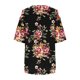 thumbnail image 5 of Fiudx Camisas para Mujer Moda de Mujer Color Vendido Cuello En V Bajo La Cintura Cómoda Camiseta Suelta Blusa de Manga Corta Tops Casuales, 5 of 5