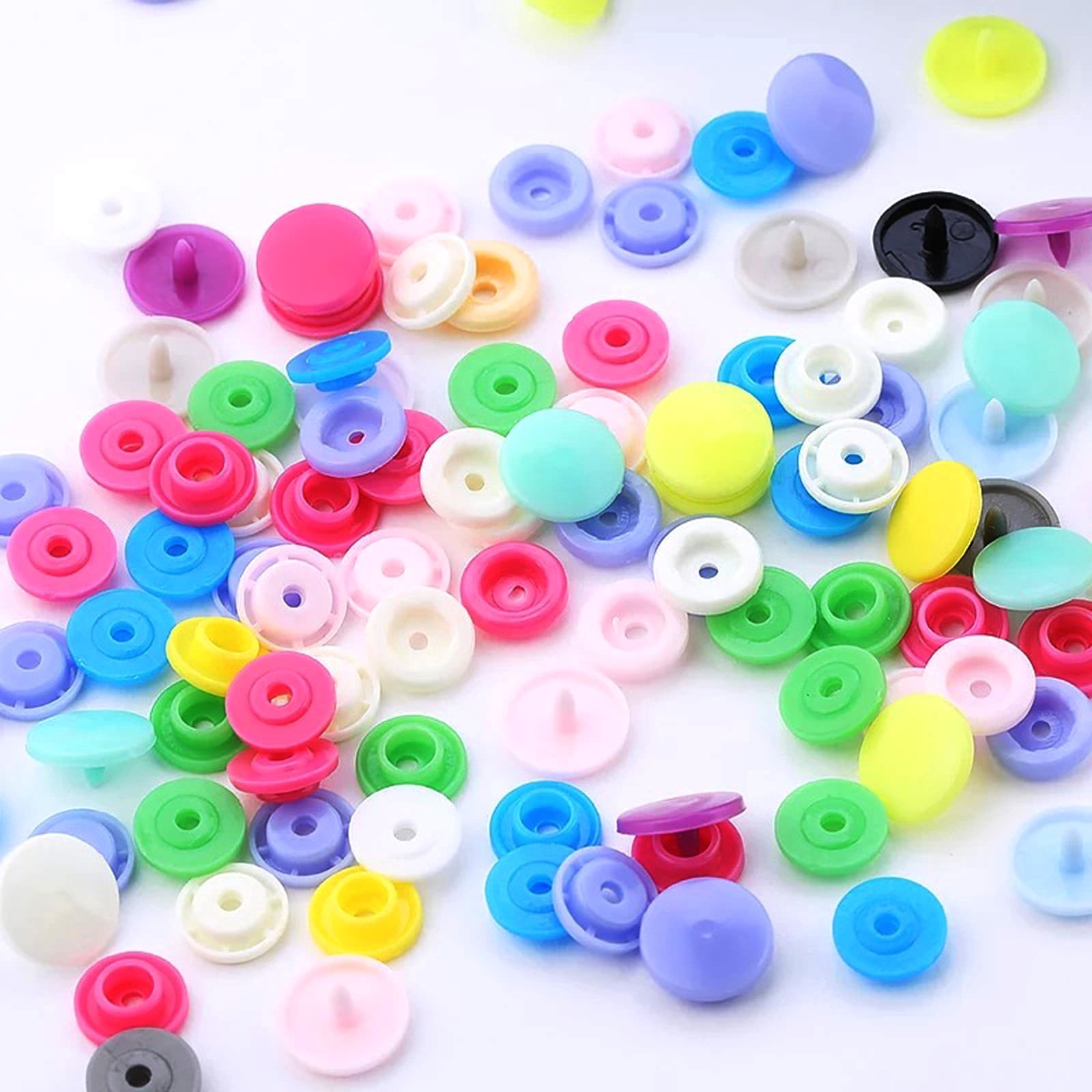 1000Sets Resin Button Fasteners 12mm Press Button for Bibs Baby Clothing Cloth Diapers Colorful Press Button for Sewing