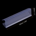 thumbnail image 5 of Uxcell 100x28mm Clear Blue Plastic Label Holder Clip for Shelf, 25 Pack, 5 of 6