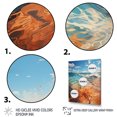 thumbnail image 3 of Designart "Sunlit Coastline Beach Photo VI" Nautical & Beach Floater Framed Canvas Print, 3 of 7