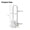 White, variant on YUANLIN Adjustable Clamp-On Bathtub Grab Bar, Black, Height-Adjustable Safety Rail