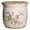 Floral, variant on Rustic Ceramic Pots for Plants, 6.21in. Vintage Crackle Glazed Planters for Indoor & Outdoor Plants with Drainage Hole, Unique Planting Pots for Gardening, Tuscan Decor Plant Pots Indoor, Scroll Gray