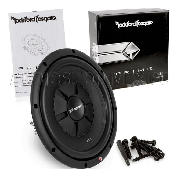 Subwoofer Plano Amplificado Rockford Fosgate R2SD4-10 400 Watts 10 Pulgadas 4 Ohms Doble Bobina Rockford Fosgate R2SD410
