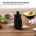 thumbnail image 6 of OVENTE 1.5-Cup Electric Food Chopper, 100W Food Processor with One-Touch Control and Stainless Steel Blade Ideal for Slicing Vegetable, Grinding, Shredding, Mincing, Puree and Meal Prep Black PF1515B, 6 of 9
