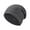 Dark Gray, variant on Fgnfyis Unisex Winter Knitted Hat with Solid Color Thickened Warm for Men & Women Bomber Hats Black