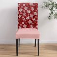 thumbnail image 5 of Chair Covers for Dining Room Set of 4,Winter Snowflake on Black Background Stretch Seat Protector Removable Washable Chairs Slipcovers for Kitchen Banquet Wedding Hotel,Abstract Geometric Art, 5 of 6