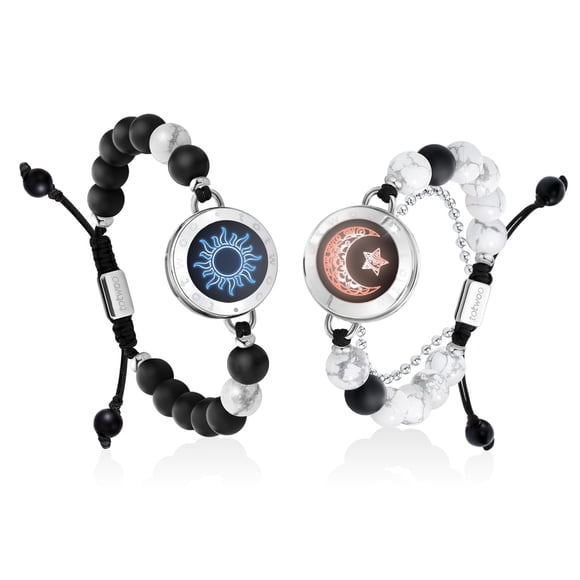 Pulseras TOTWOO Long Distance Touch para parejas con piedra