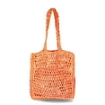 thumbnail image 3 of No Boundaries Women's Festival Straw Tote Bag, Pink Ombre Sunkissed, 3 of 4