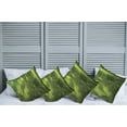 thumbnail image 6 of Ambesonne Green Throw Pillow Cover 4 Pack, Sun Beams Tropic Forest, 20", Green, 6 of 6