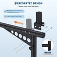 thumbnail image 4 of GloryStar Universal No-Drill Truck Ladder Rack Pair, Adjustable 35–67 Inch Rust-Proof Bed Rack with 1000 lbs Capacity for Cargo Transport, 4 of 10