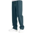 thumbnail image 2 of newwalpole Boys' Baggy Sweatpants Straight Leg Open Bottom Casual Pants Elastic Waist Athletic Joggers Sweat Pants with Pockets Light Blue for Size 9-10 Years, 2 of 5