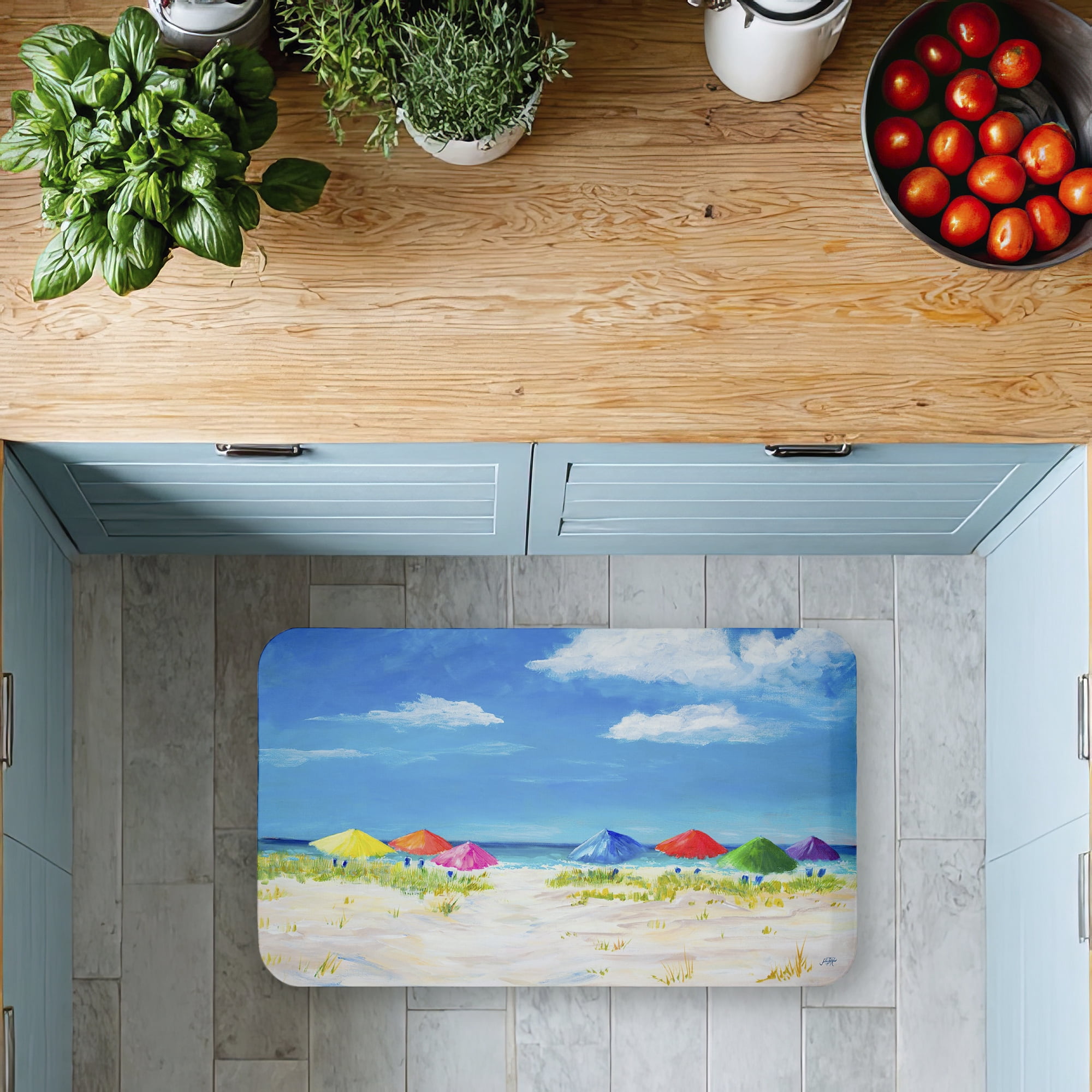 Stupell Industries Day At The Beach Printed Anti-Fatigue Floor Mat, design by Julie DeRice