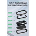 thumbnail image 4 of Key Fob Cover Compatible with Toyota Land Cruiser Venza RAV4 Prime Hilux Fortuner Tundra Corolla Cross Sequoia 2016-2023 4 Button Keychain Case Holder Protector,Black, 4 of 6