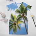 thumbnail image 5 of Palm Trees Sky Blue Loose Pocket Dress Dresses Summer Summer Dresses for Women, 5 of 9