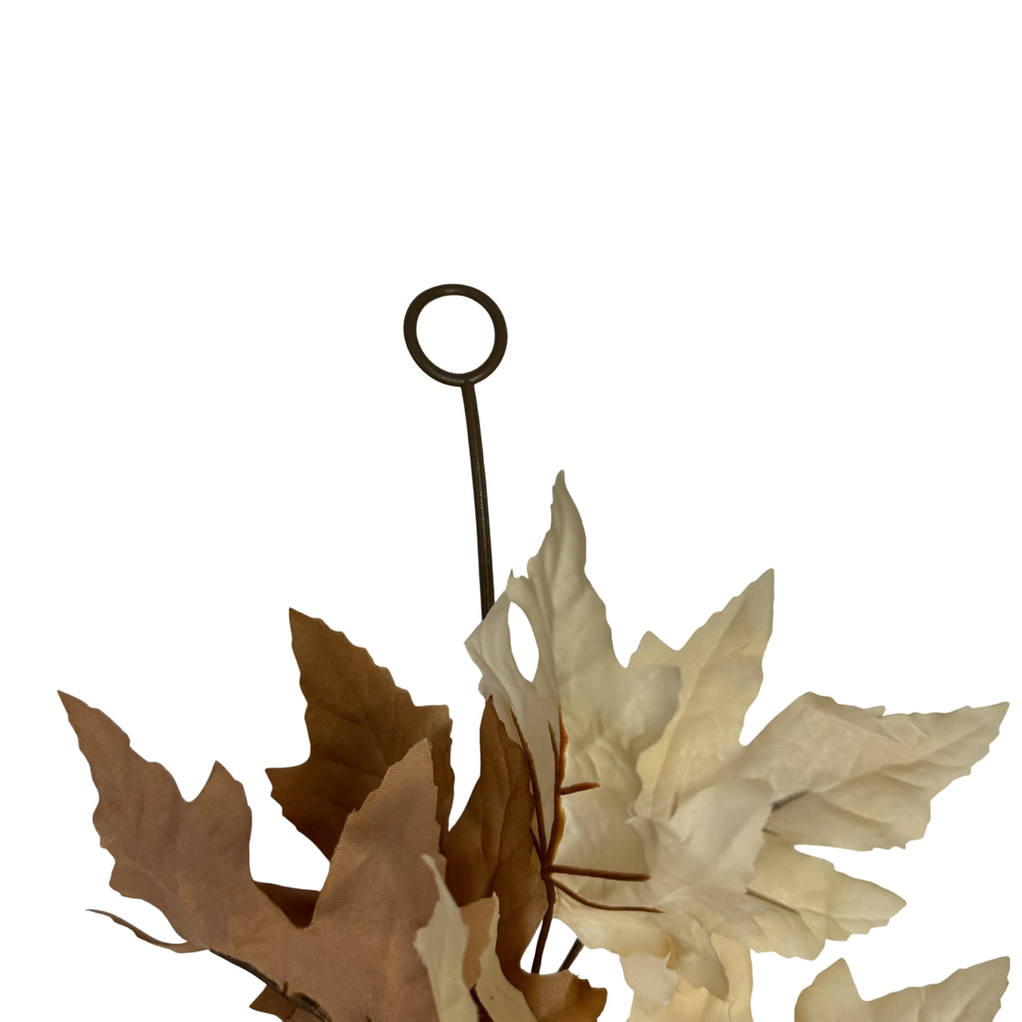 Maple and Oak Leaves Garland, Cream and Brown, 6', Fall by Way To Celebrate