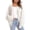 White, variant on Aoochasliy Womens Cardigan Long Sleeve V-Neck Button Solid Sweater Tops