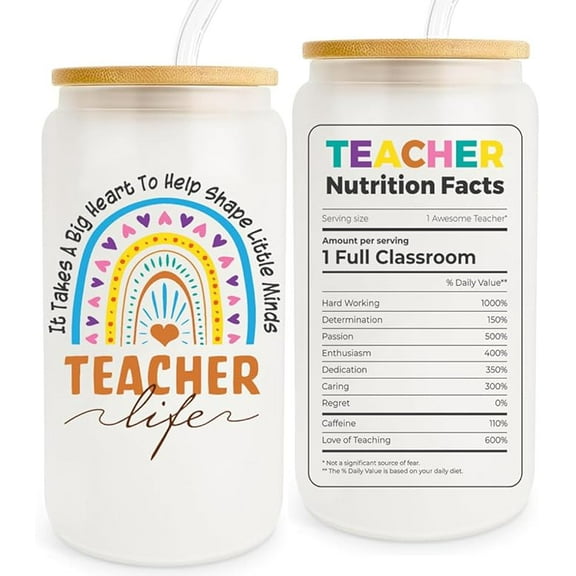 Teacher Life Tumbler - It Takes A Big Heart To Shape Little Minds, Teacher Tumbler Cup, Funny Appreciation Coffee Mug for Teachers, Preschool, Daycare, Kindergarten Back to School Gift Ideas