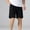 c02Black, variant on USNSM (M-5XL) Big and Tall Men's Solid Color Pocket Elastic Waist Straight Short Quick Dry Board Shorts Beach Shorts Black XXXL