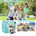 thumbnail image 3 of Cámara Instantánea Digital con Papel de Impresión Niños Selfie Video Cámara Videocámara Cámara Juguete Regalo para Niños,Azul, 3 of 5