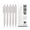 B, variant on Solivara 5 Pack Gel Pens Retractable 0.5mm Black Non Frosted Grip(C,1pack)