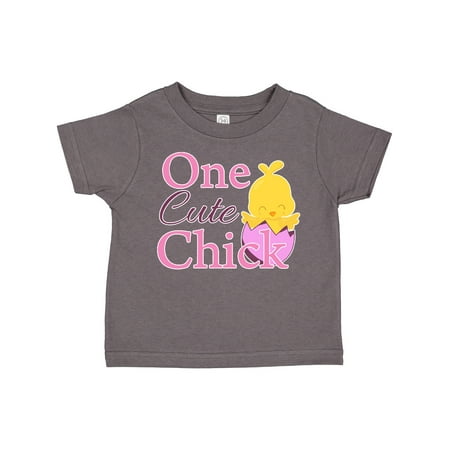 

Inktastic One Cute Chick Gift Toddler Toddler Girl T-Shirt