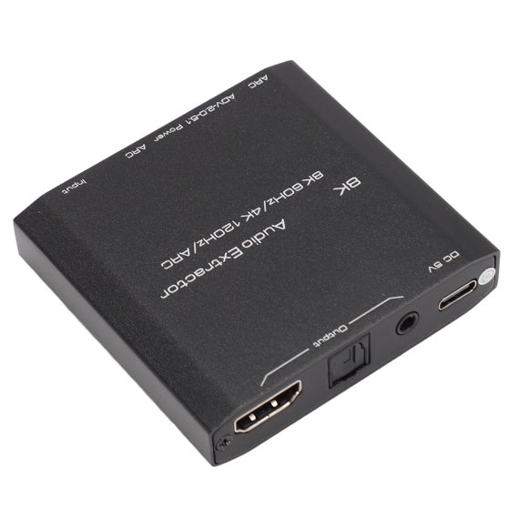 Sound Extractor Adapter, Support EDID Setting HD Multimedia Interface Sound Extractor Converter 3.5mm for Laptop